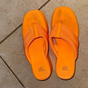 Wild Fable NEON Orange Platform Sandals